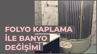 Renklendir Hayatini  Folyo Kaplama ile Banyo Degisimi [upl. by Maillij]