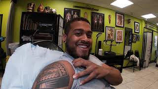 POLYNESIAN TATTOO FREE HAND TATTOO [upl. by Stricklan]