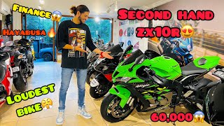 Second hand zx10r in cheapest price 🥵 loudest bikes 😱 bmw hayabusa ninja sale 🔥 [upl. by Nynnahs]