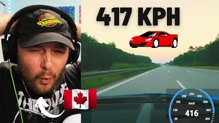 Canadian Reacts to Bugatti Driving on the Autobahn  417 KPH GPS [upl. by Sugden388]