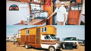 Custom DIY Tiny House Box Truck Built With Recycled Materials By Home Renovator [upl. by Hanafee]