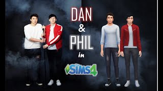 MAKING DAN AND PHIL IN THE SIMS 4 [upl. by Yvonne]