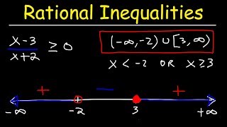 Rational Inequalities [upl. by Eirrab452]