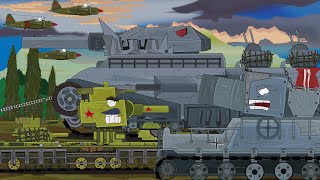 Tank monster ratte dan tank karl melawan tank kb 6 soviet  Animasi tentang tank [upl. by Aiuqenehs]