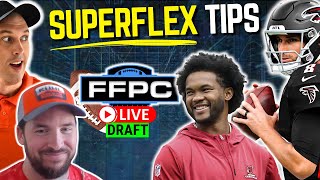 Our Top Superflex Best Ball Tips  Live Draft [upl. by Cj]