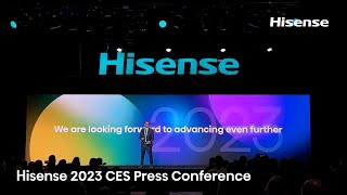 Hisense 2023 CES Press Conference [upl. by Jonis]