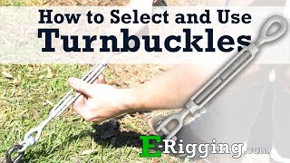 How To Select and Use Turnbuckles  Installation Guide [upl. by Nellak]