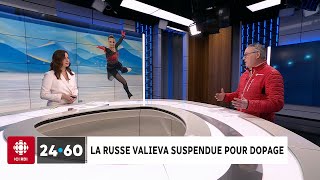 24•60  La patineuse russe Valieva suspendue pour dopage [upl. by Nabatse]