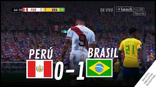 PERÚ vs BRASIL 01 HIGHLIGHTS • Simulación amp Recreación de Video Juego [upl. by Oslec]