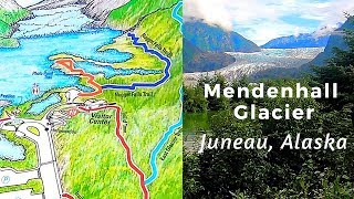 BREATHTAKING Mendenhall Glacier in Juneau Alaska and Nugget Falls [upl. by Sella]