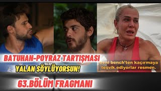 SURVİVOR ALL STAR 2024 63BÖLÜM FRAGMANINAGİHAN GÖZYAŞLARINI TUTAMADIBATUHANPOYRAZ KAVGASI [upl. by Airetas]