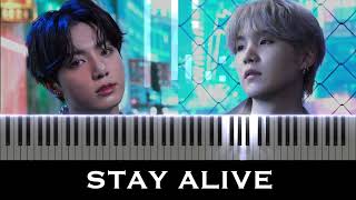 Stay Alive  Jung Kook Prod Suga  Piano Cover [upl. by Salomone]