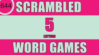 Scrambled Word Games  Can you guess all scrambled words Jumbled Words Guess the Word Games [upl. by Plafker896]