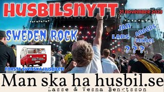 Husbilsnytt 8  Sweden Rock festival  vatten o svartvattenstation i Smedjebacken o mycket mer [upl. by Natanoj134]