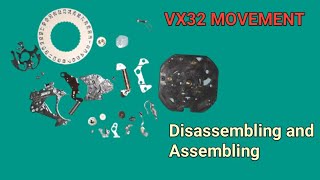 How To Service Epson VX32E Quartz Watch Movement  Disassembling amp Assembling tutorial [upl. by Renelle733]