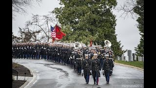 Burial of Gen PX Kelley at Arlington National Cemetery [upl. by Melborn]