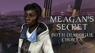 Dishonored 2  Meagans Secret Both Dialogue Choices Emily Edition [upl. by Atinaw]