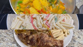 Jamaican Steam Fish Rasta Pasta with Shrimp  Steam Fish Recipe 2024 [upl. by Schram340]