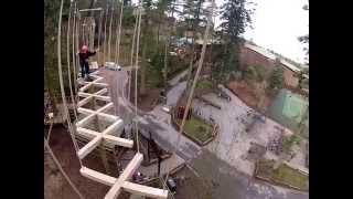 Treetop Aerial Adventure  Center Parcs  Whinfell [upl. by Digdirb]