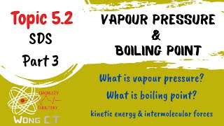 Vapour Pressure and Boiling Point  SDS SK015 Topic 52 Part 3 [upl. by Ilario167]