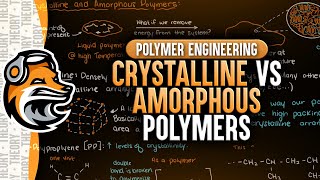 Crystalline Vs Amorphous Polymers  Polymer Morphology  Polymer Engineering [upl. by Lyrpa]