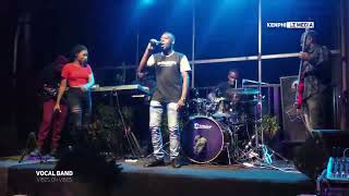 Busy Signal Missing You  Live performance by microphone general  vocal band Uganda jamaican [upl. by Akinit]