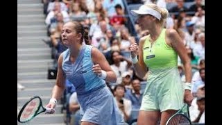 Ostapenko amp Kichenoks Stunning Triumph 2024 US Open Doubles Champions Highlights amp Recap [upl. by Adaven]