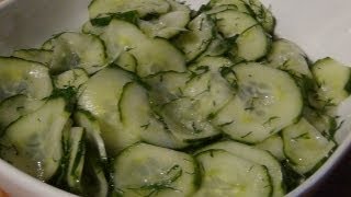 Cucumber And Dill Salad  Recipe [upl. by Lrem749]