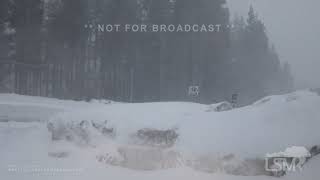 02292024 Soda Springs CA  Blizzard Conditions Begin Storm Chasers Measure Wind Gusts [upl. by Akemrehs]