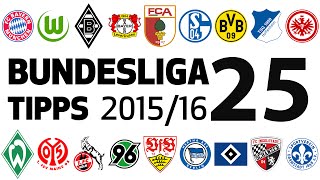 Bundesligatipps 25Spieltag 20152016 [upl. by Debra746]