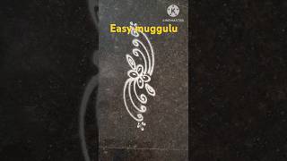 Simple side designs muggulu trendingreels easyrangoli 🪷🪷👍 [upl. by Namielus]