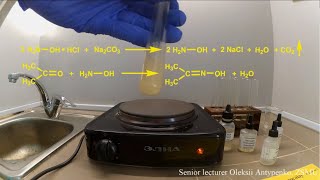 Preparation of acetone’s oxime [upl. by Notxed]