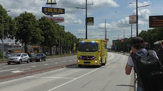 170717 Micu 13302 Transplantatieteam Brandweer en veel Ambulances met spoed in Groningen [upl. by Gallard450]