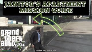 GTA V JANITORS APARTMENT MISSION  FULL GIUDE redzonesfather [upl. by Woodley]