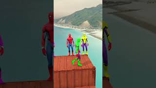 GTA 5 Spiderman Ragdolls  Jumps  Fails ep82 shorts [upl. by Kralc]