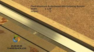 Fixed 538quot Wide Aluminum and Hardwood Outswing Door Threshold  99093 [upl. by Sim466]