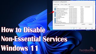 How to disable nonessential services in Windows 11 [upl. by Mylo8]