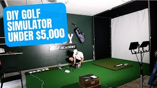 Building a Golf Simulator Room Step by Step  Nick Foy Golf [upl. by Llirred]