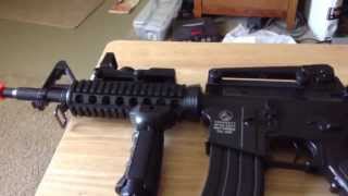 Colt DPMS Panther Arms A17 RIS AEG Airsoft Rifle [upl. by Hameerak]