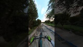 Fast ride on stair set urbandownhill mountainbiking mtb freeridemtb bike cycling [upl. by Josiah]