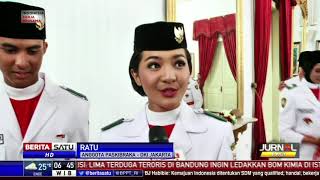 Presiden Kukuhkan 68 Paskibraka 2017 di Istana Negara [upl. by Nicolis768]