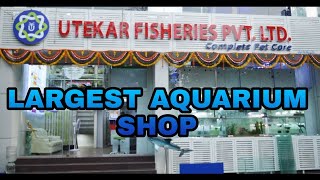 Tour of Utekar Fisheries  Indias Biggest Aquarium amp pet Showroom [upl. by Muhan]