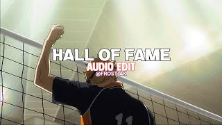 The Script  Hall Of Fame  edit audio [upl. by Nonnahs]