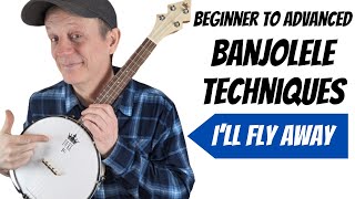 How to Play Bluegrass Banjolele  Beginner to Advanced Banjolele Techniques  Duke Banjo Ukulele [upl. by Ahsiekit116]