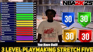 NEW BEST COMP STAGE BUILD in NBA 2K25 NEXT GEN BEST PLAYMAKING STRECH FIVE BUILD in 2K25 [upl. by Animrelliug]