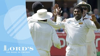 Muralitharan Test wickets at Lords  England vs Sri Lanka [upl. by Obeded]