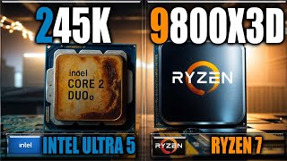 9800X3D vs 245K Benchmarks  Gaming Benchmarks  Applications Tests [upl. by Veneaux]