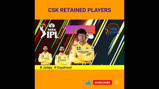 CSK RETAINED PLAYERS LIST FOR IPL 2025 ipl retained players list 2025 shorts short [upl. by Suirtimid160]