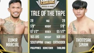 HOME COMING FIGHT EUMIR MARCIAL VS THOEDSAK SINAM FULL FIGHT HIGHLIGHTS [upl. by Cirenoj]