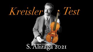 S ALIZAGA 2021 Kreisler Violin Test [upl. by Us883]